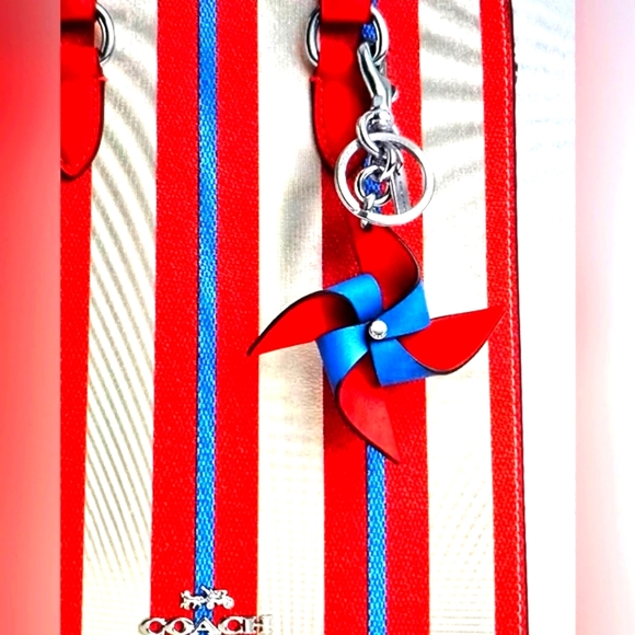 COACH PINWHEEL BAG CHARM / KEYCHAIN (NWT) - Picture 13 of 13
